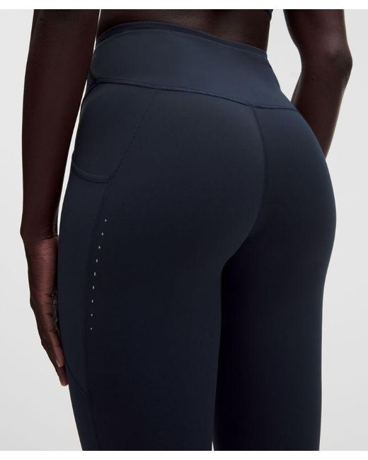 lululemon athletica Fast And Free High-rise Tight Leggings Pockets - 28" - Color Blue - Size 8