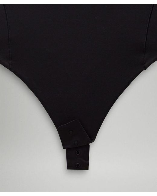 lululemon athletica Black Wundermost Ultra-Soft Nulu Square-Neck Sleeveless Bodysuit