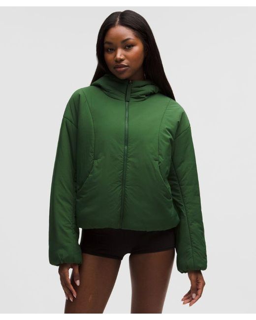 lululemon athletica Green – Thermozen Insulated Hoodie – – Size Large