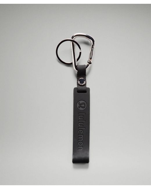 lululemon athletica Multicolor Silicone Keychain - Color Black/silver