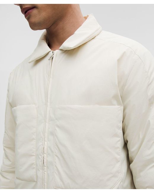 lululemon athletica Gray Insulated Utility Shirt Jacket for men