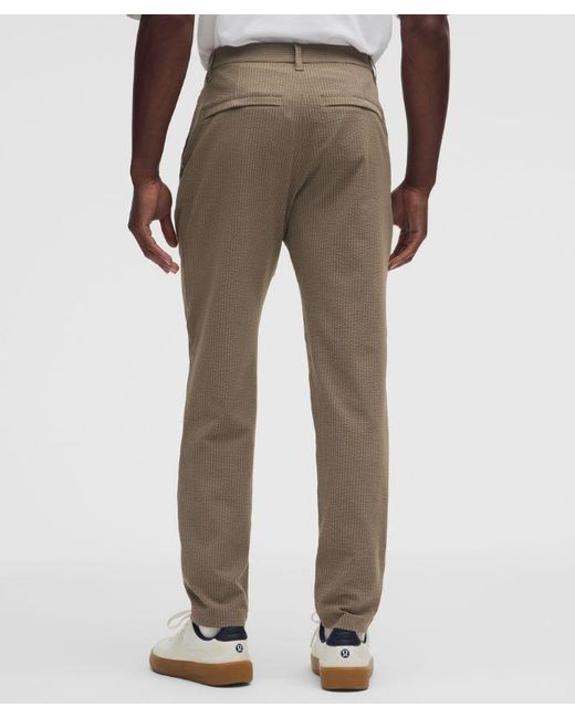 lululemon athletica White – Abc Slim-Fit Trousers 32L Textured – – Size 6 for men