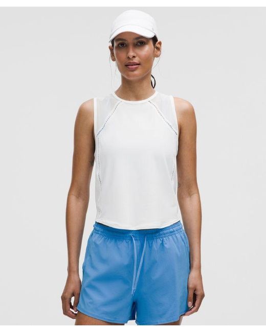 lululemon athletica White Sculpt Cropped Tank Top