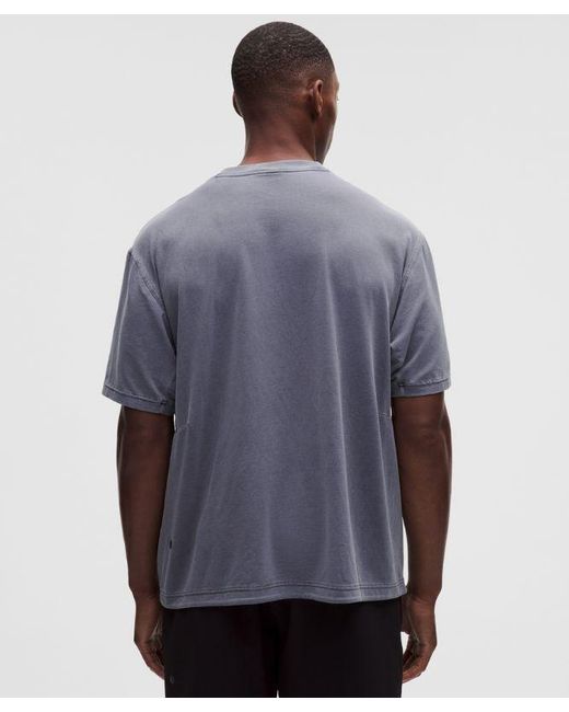 lululemon athletica Blue – Easyset Training Short-Sleeve Shirt – – Size Large for men