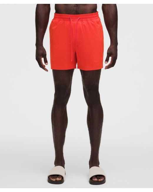 lululemon athletica White Swim Short 5" for men