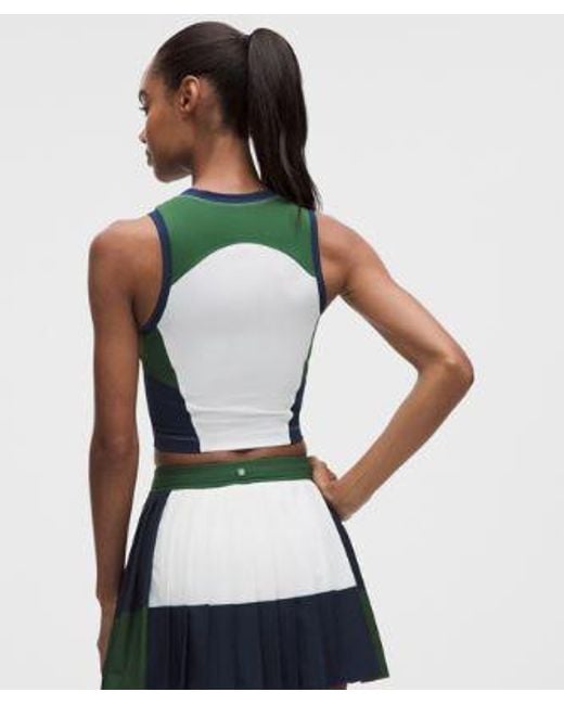 lululemon athletica White – Court Champ High-Neck Tennis Tank Top – –