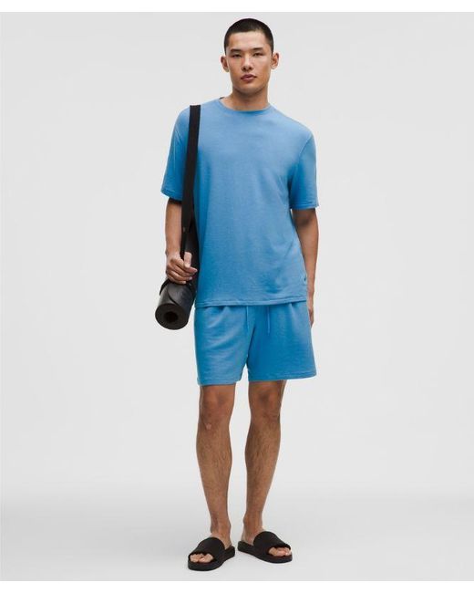 lululemon athletica Blue Becalm Relaxed-Fit Short 7" for men