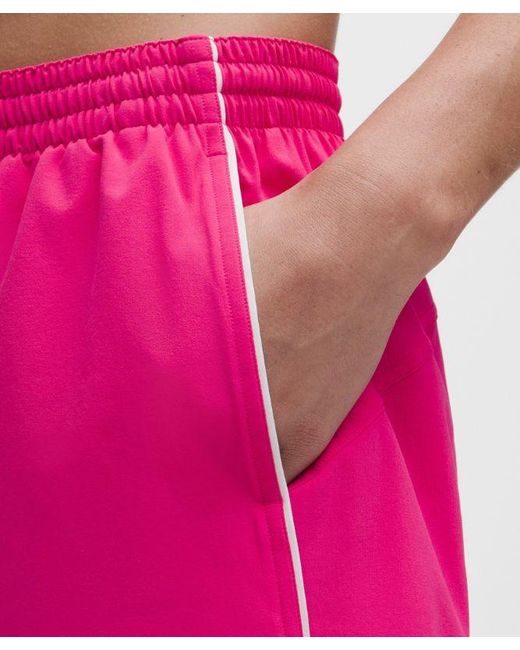 lululemon athletica Pink Court Rival High-Rise Short 3"