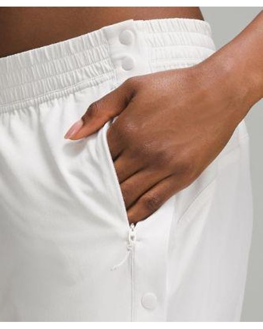 lululemon athletica White Tear-away Mid-rise Track Pants