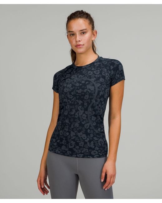 lululemon athletica Swiftly Tech Short Sleeve Shirt 2.0 in Blue