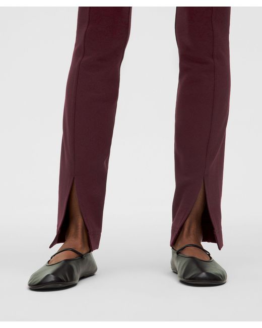 lululemon athletica Red – Stretch Knit High-Rise Pull-On Pants Regular – Color Burgundy/ –