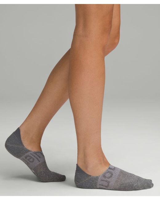 lululemon athletica Multicolor Power Stride No-show Socks With Active Grip 3 Pack - Color White/grey/black - Size L