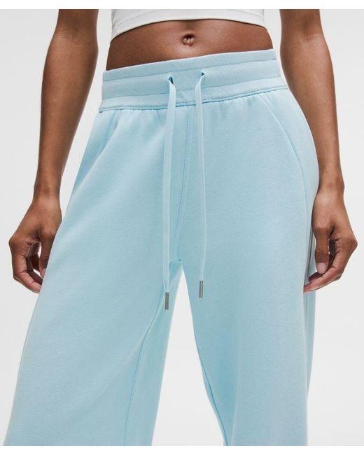 lululemon athletica Blue – Scuba Mid-Rise Wide-Leg Pants Regular – – Size Large
