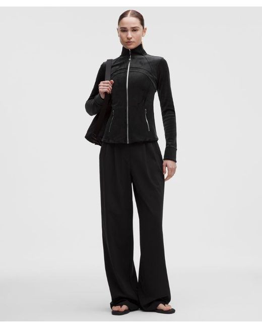 lululemon athletica Black – Define Jacket Velvet – – Size 10