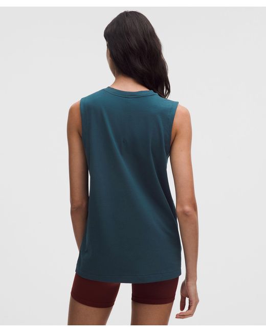 lululemon athletica Blue All Yours Organic Cotton Tank Top