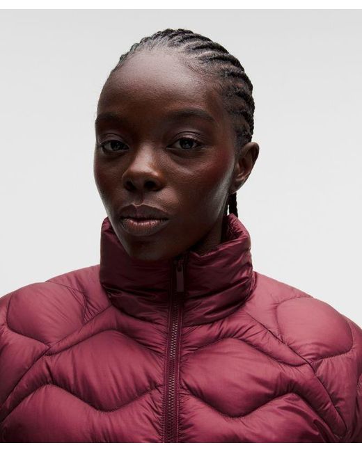 lululemon athletica Red Featherweight 900-Down-Fill Quilted Jacket