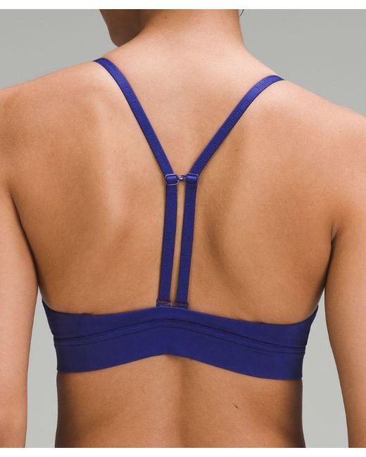 lululemon athletica Blue License To Train Triangle Bra Light Support, A/b Cup Graphic