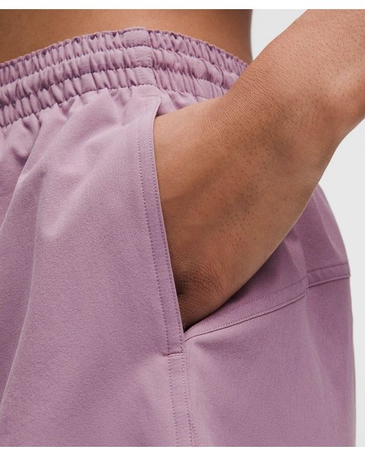 lululemon athletica Pink Pace Rival High-Rise Shorts 3"