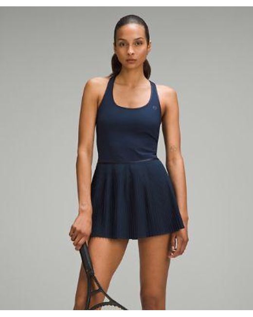 lululemon athletica Blue – Scoop-Neck Linerless Tennis Dress – –
