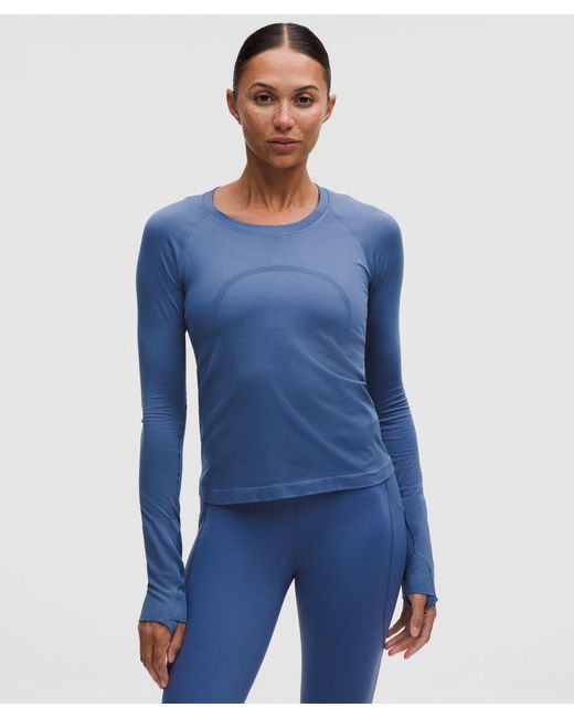 lululemon athletica Blue Swiftly Tech Long-Sleeve Shirt 2