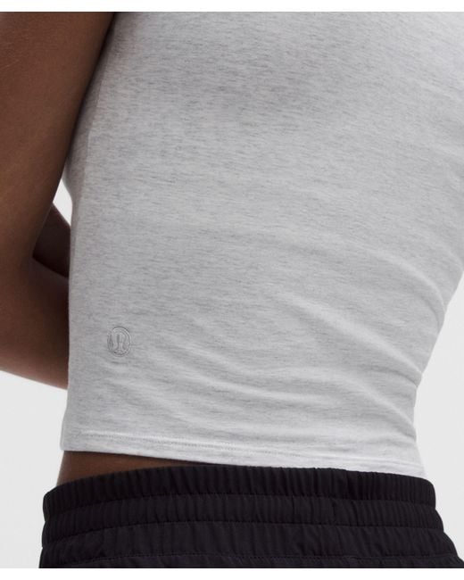 lululemon athletica White Organic Cotton Baby Tee