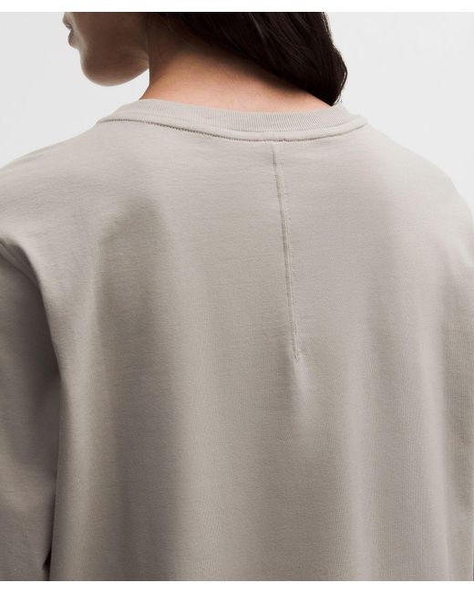 lululemon athletica Gray All Yours Organic Cotton Long-Sleeve Shirt