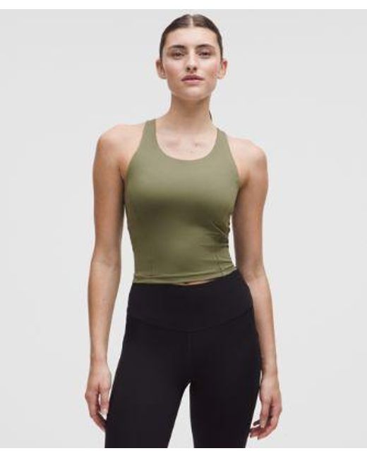 lululemon athletica Green Wunder Train Racerback Tank Top