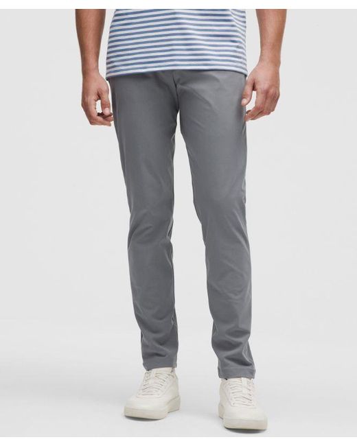 lululemon athletica Gray Abc Slim-Fit 5 Pocket Pant 30L for men
