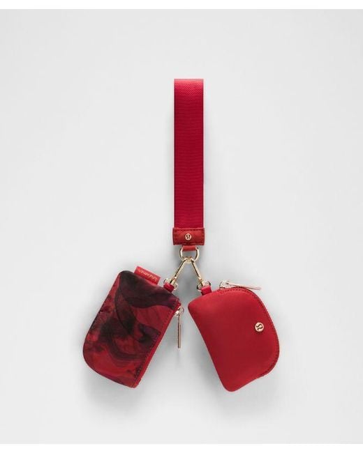 lululemon athletica Red – Lunar New Year Dual Pouch Wristlet Bag –