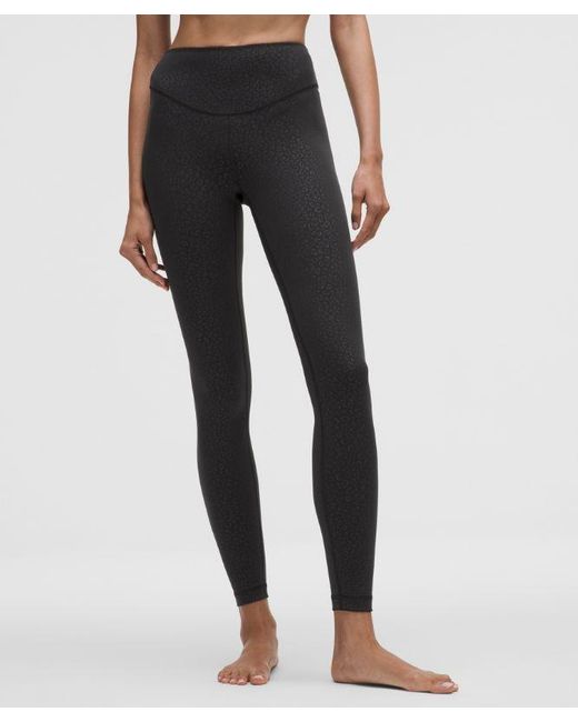 lululemon athletica Black Wunder Under Smoothcover High-Rise Tight 28"