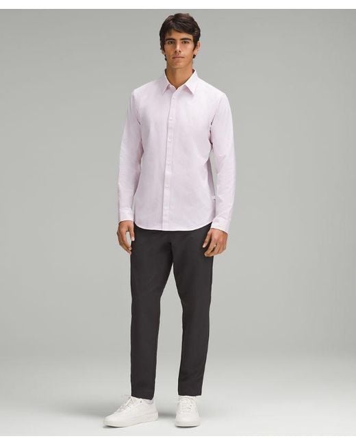 lululemon athletica White New Venture Slim-fit Long-sleeve Shirt