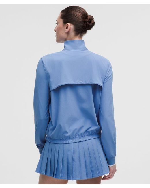 lululemon athletica Blue – Court Rival Tennis Track Jacket – – Size 8