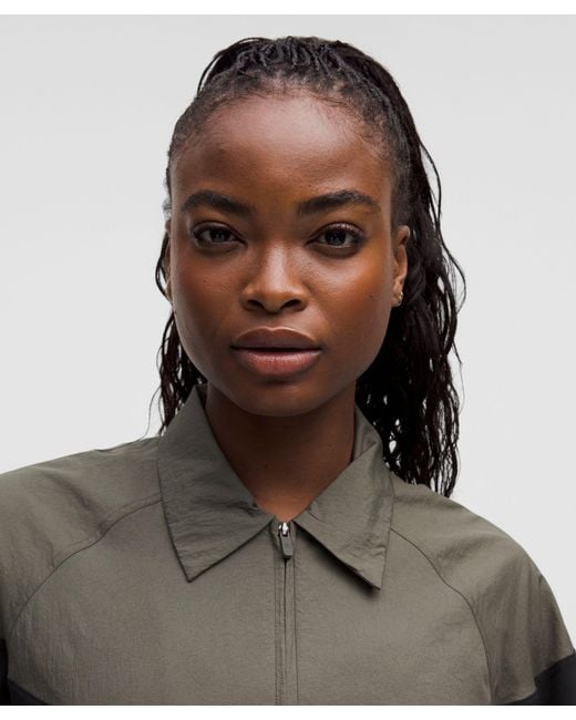 lululemon athletica Black Nylon Collared Jacket