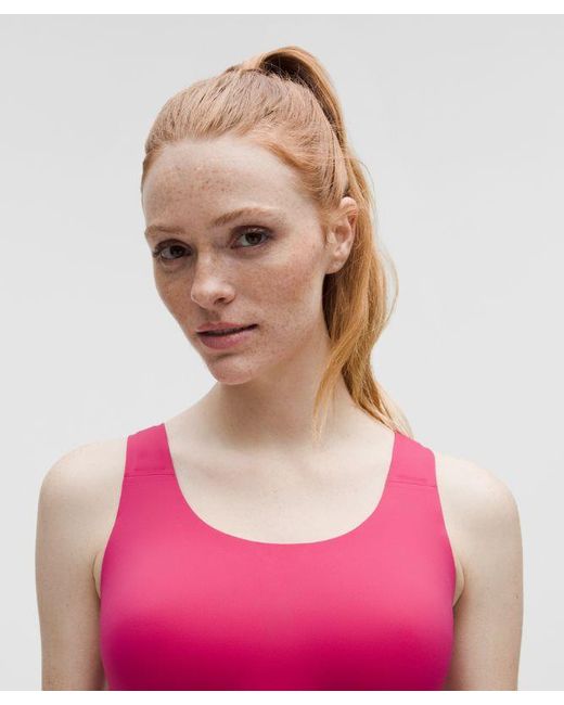 lululemon athletica Pink Go Further Bra With Support Code Technology
