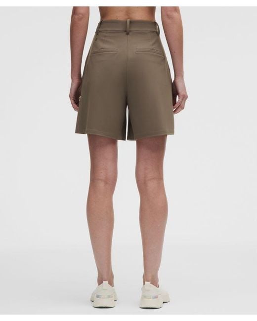 lululemon athletica Natural Daydrift Pleated High-Rise Short 7"
