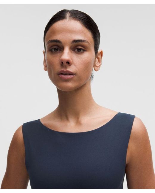 lululemon athletica Blue Bend This Boat And Scoop Bra