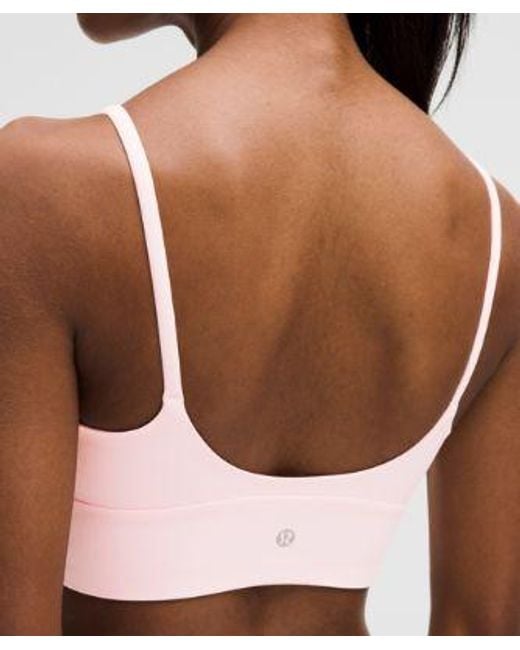 lululemon athletica Pink – Focuser High-Neck Sports Bra Light Support, A/B Cup – – Size Large