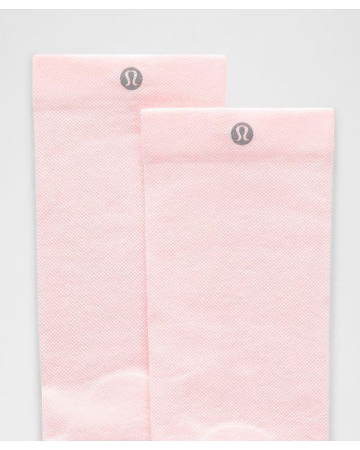 lululemon athletica Pink – Power Stride Crew Socks 3 Pack – – Size Large