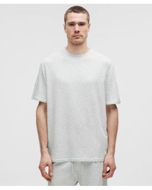 lululemon athletica White Becalm Relaxed-Fit Short-Sleeve Shirt for men