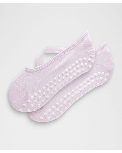 lululemon athletica Pink Find Your Balance Grip Tab Socks Strappy