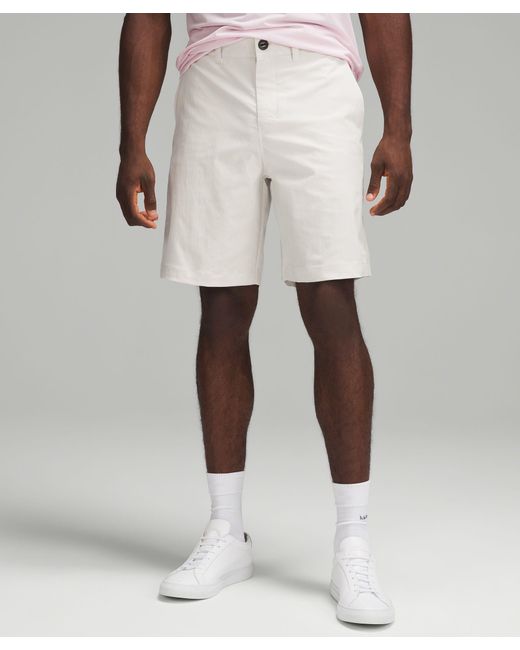 lululemon athletica Natural Relaxed-fit Smooth Twill Shorts - 9" - Color White - Size 30 for men