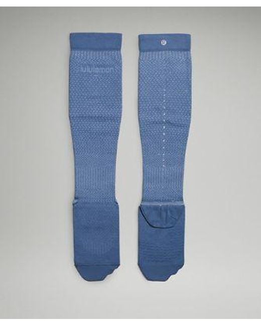 lululemon athletica Blue – Micropillow Compression Knee-High Running Socks Light Cushioning – –