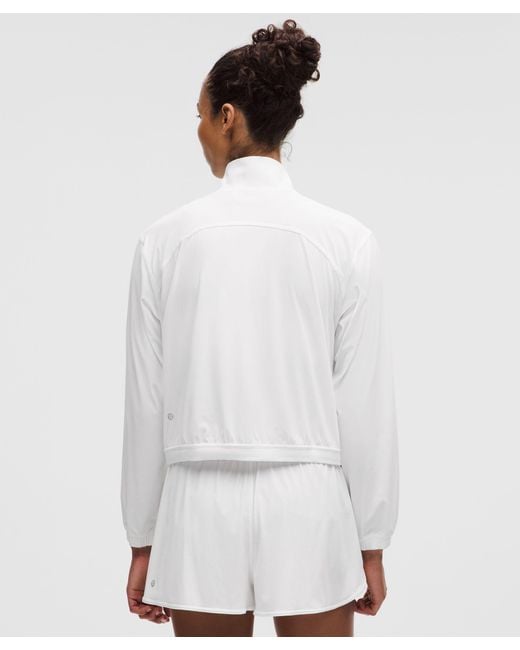 lululemon athletica White Sleek Full-Zip Running Jacket