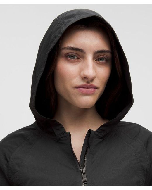 lululemon athletica Black Scuba Cropped Anorak