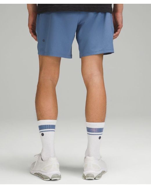 lululemon athletica Blue Pace Breaker Linerless Shorts 7" for men