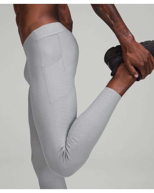 lululemon athletica Gray Senseknit Running Tights - 28" - Color Grey - Size S for men