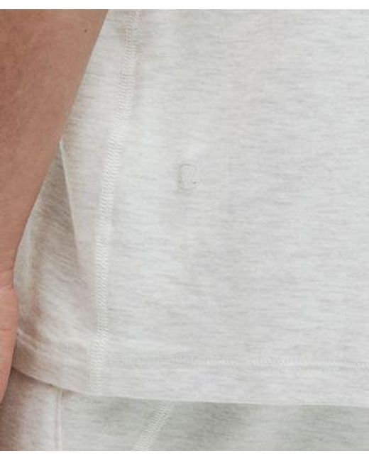 lululemon athletica White Becalm Relaxed-Fit Short-Sleeve Shirt for men