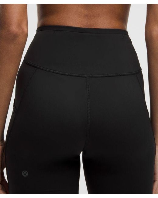 lululemon athletica Black Fast And Free High-Rise Short 6"