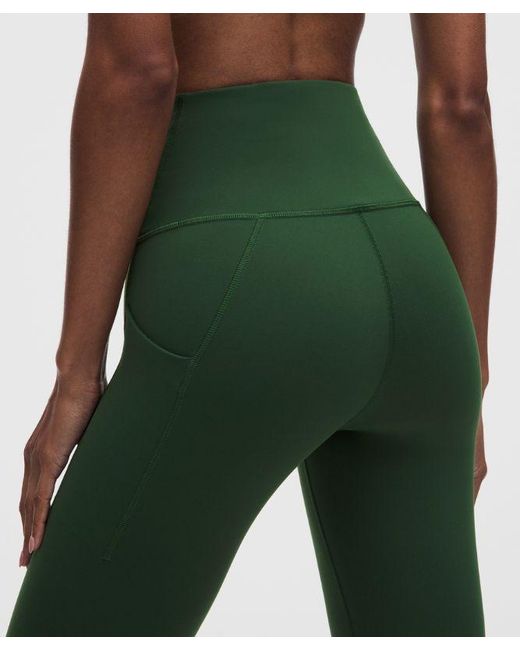 lululemon athletica Green – Wunder Train High-Rise Tight Leggings With Pockets – 25" – – Size 4
