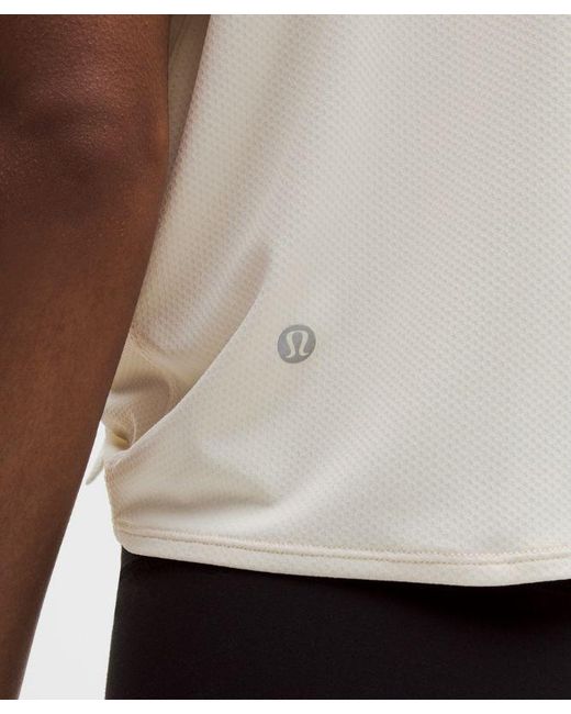 lululemon athletica White – All-Sport Tie-Front Short-Sleeve Shirt – – Size Large
